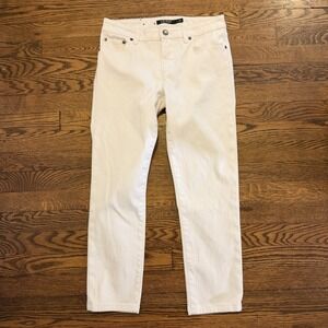 Lauren Ralph Lauren Jeans Women's Size 2 White Straight Leg Ankle Denim